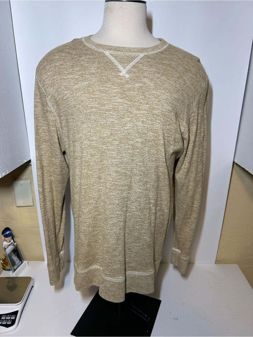 Men's Crewneck Sweater - Sandstone Heather north face